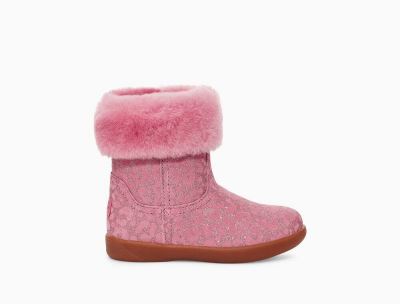 UGG Jorie II Glitter Leopard Baby Boots Wild/ Pink - AU 243YC